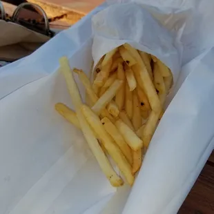 Fresh, crispy French fries