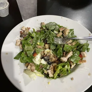 Cobb salad no cheese &amp; Italian dressing