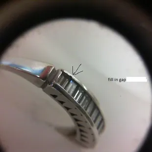 The gap in the setting, changed without my knowledge or consent.