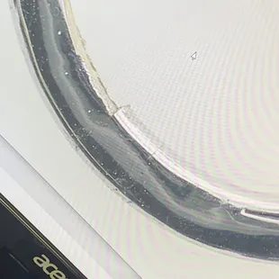 Another jeweler put it under a magnifier to show how poorly and bubbly the work was