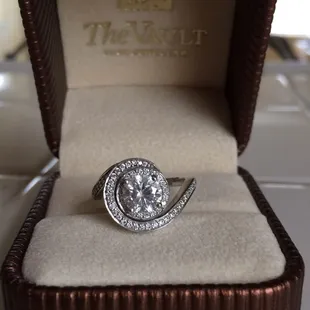 My custom made engagement ring by The Vault! Thank you Kelly!