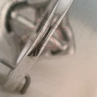 Another look at the dark bubbles in the metal after having my ring worked on at the Vault