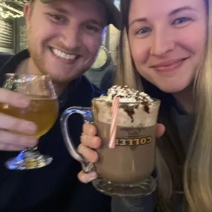 We loved the spiked cocoa and local ciders!