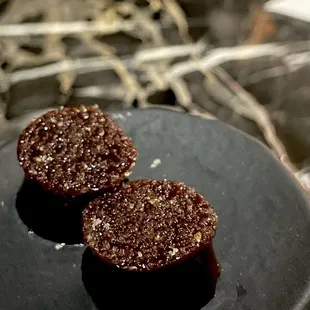 Weird espresso gelatin- this was not our favorite item but it was complimentary so who cares