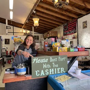 Cashier and owner of the restaurant - very pleasant lady!