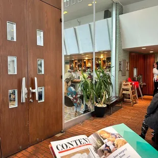 Dining area entrance