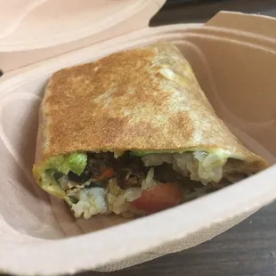 Leftovers to go of wrap