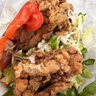 Oyster Po&apos;Boy Sandwich