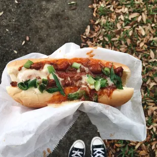 They are in Jacksonville now but don't have a Yelp yet! I got chili, cheez, and scallions yummm