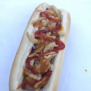 Holiday Dog! Yummy and different. Try adding sriracha for a little kick!