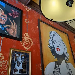 marilyn monroe on the wall