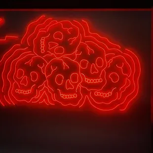 Neon sign second floor