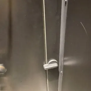 The bathrooms have enclosed doors, no spaces!