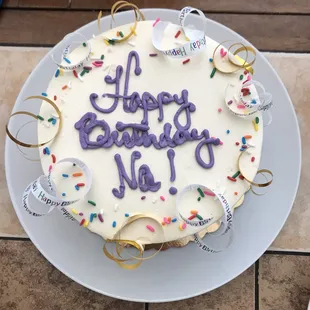 Vegan birthday cake