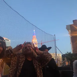 a group of people sitting on a bench