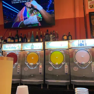 a television in the background