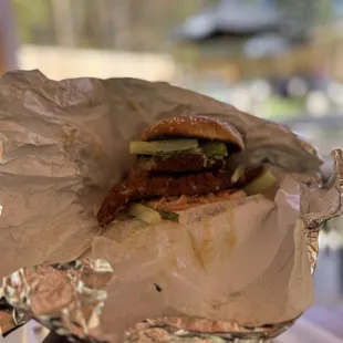 Vietnamese fried catfish sandwich