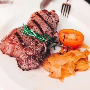 12oz strip, part of the dining experience