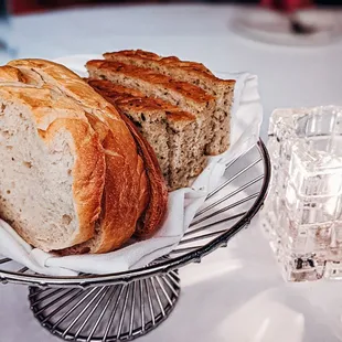 2 type bread appetizer. Delicious!