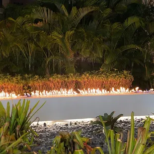 Outside seating. Beautiful and and cozy.