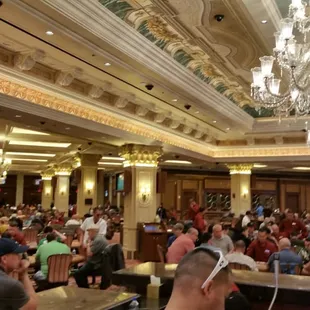 Beautiful space, not crowded and lots of room, just great. Also... Food comes from Grand Lux, which is perfect.