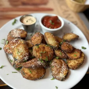 Fried zucchini appetizer