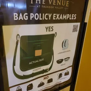 Bag policy
