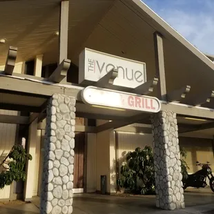 the entrance to the venue