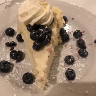 Lemon blueberry cheesecake