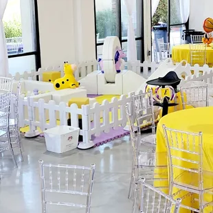 Soft play and Laker theme birthday party