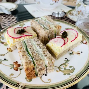 Savory finger sandwiches