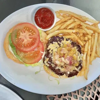 Maui Nui Venison Burger*