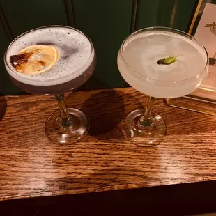 Princess Bride and Verdant Lady cocktails