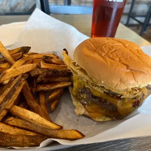 Supreme Court Burger w/house cut fries