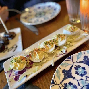 Deviled eggs - kind of plain. September 2023