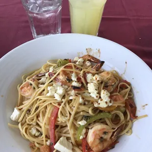 Photo taken 7/6/2017 - Vessels Club (pasta with shrimp)