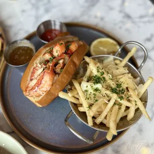 Lobster Roll and Truffle fries