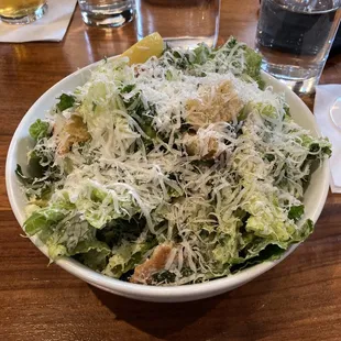 Kale and Romaine Caesar Salad