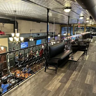 Private seating upstairs