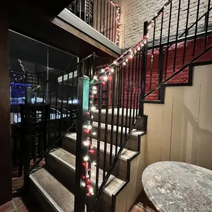Staircase to loft area