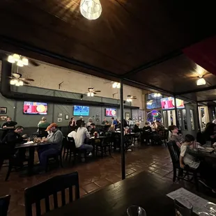 Full house later in the evening.