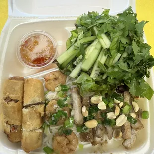 Bun Tom Thit Nuong Cha Gio