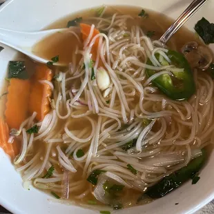 Vegetarian pho with tofu. Yummm