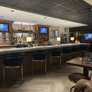 One side of bar area