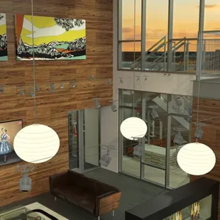 The Holly Ave Clubhouse has plenty of windows offering a very open floor plan