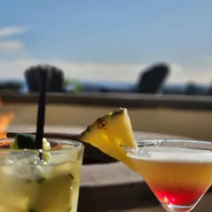 two cocktails