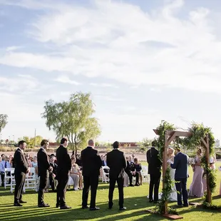 Introducing the Union of Sarah Dennison &amp; Michael Swanson 4/10/21.@santiagoalmadaphotography @suejacobscakes @wildirisweddings @zcateringaz