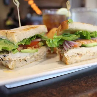 California chicken sandwich at The Views Restaurant