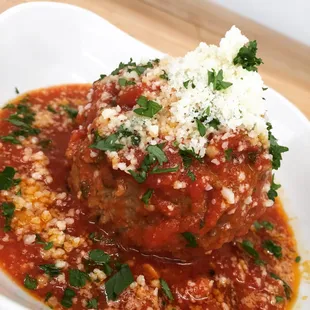 Mozzarella Stuffed Meatball