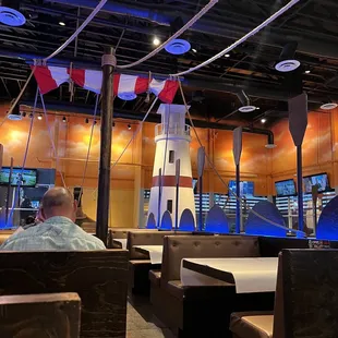 the interior of the restaurant